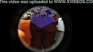 Hidden cam catches huge ass latina neighbor's wild homemade cravings