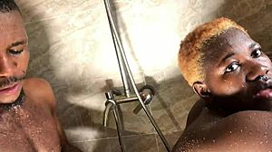 Bb w chubby rides big cock bathroom doggystyle creampie squirting