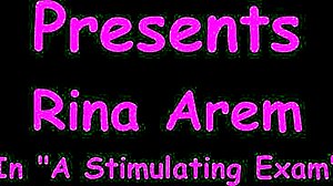 nurse rina arem stimulates patient with shaved pussy toy exam closeup