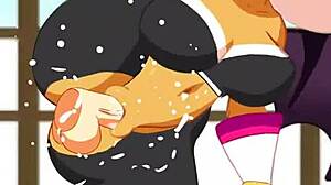 Rouge the Bat Fucked in Riders Outfit