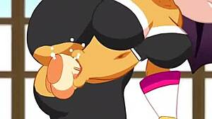 Rouge the Bat Fucked in Riders Outfit