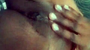 Ebony Squirts Gushers on Hospital Bed from Cucumber