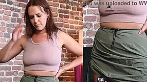 Alisha Adams Tries Outfits Boobs Get Taped