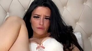 BRITISH STUDENT FINGERS PUSSY TO SQUIRTING ORGASM ON WEBCAM