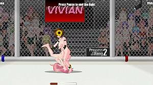 princess of the ring 2: lena battles vivian in fierce lesbian street wrestling