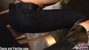 wanna see tight teen alex peel off skinny jeans and bare ass?