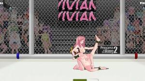 princess of the ring 2: lena battles vivian in fierce lesbian street wrestling