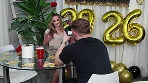 hot blonde chloe rose rips clothes for rough holiday sex tape bts dripping wet!