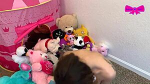DDLG teen Dakota Marr toys pussy with dirty talk moans