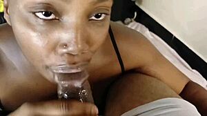 your stepmom didn't warn you about dirty talk while deepthroating my big black dick cum whore!