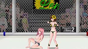 princess of the ring 2: lena battles vivian in fierce lesbian street wrestling