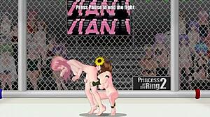 princess of the ring 2: lena battles vivian in fierce lesbian street wrestling