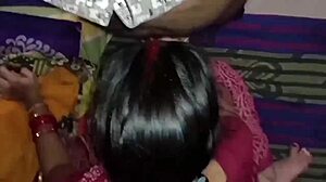 Janvibhabhi's Explosive Husband Blowjob