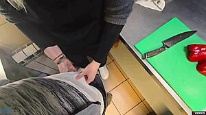 fucked the cook at work... cum in panties!