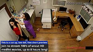lenna lux bill gapes in spy cam gyno exam by doctor