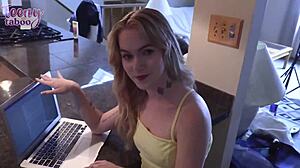 Sage Fox Fucks Stepdad Seth Brogan Creampies Blonde Pussy