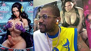 Nico Robin trans goth teen sucks cock before anal cum facial in VR