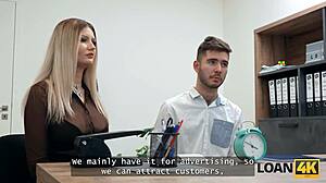 loan4k wife fucks manager as husband watches office