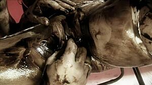 Messy Chocolate Cum Covered Titty Fuck