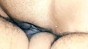 Skinny housewife screams in closeup pussy pounding orgasm
