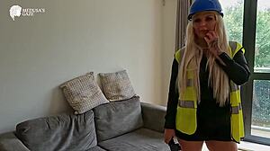 Louise Lee Toys Ass at Work Then Fucked Hard!
