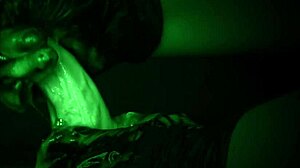Latex Gloves Deliver Sticky Slimy Handjob Creampie Tease