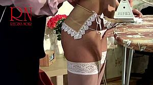 Maid Regina Noir's Ironing Turns Into Ripped Clothes Tease!