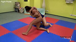 Skylar Rene dominates in fierce femdom wrestling competition match