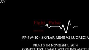 Skylar Rene dominates in fierce femdom wrestling competition match