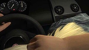 GTA 5 POV: Seductive hooker lady rides cock in first-person car sex game!