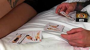 Amanda Ferraz flips flops into bareback tranny anal pounding action.