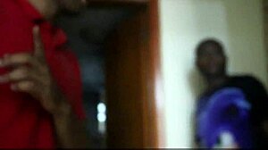 caught stepmom eyeing my black friend's bath led to wild dp on red sheer