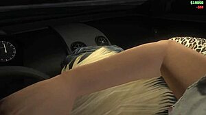 GTA 5 POV: Seductive hooker lady rides cock in first-person car sex game!