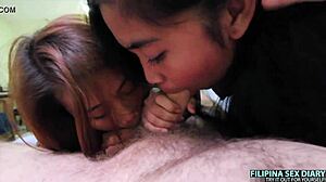 two filipina friends share foreign dick asiansexdiary