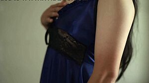 hot lingerie satin teen masturbates huge tits and fat ass!