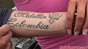 real amsterdam hookers share tourist in steamy threeway