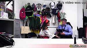 Caught this gypsy milf shoplifter ready for backroom rough fuck?