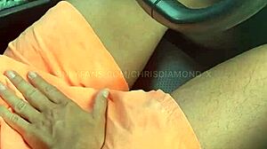 Driving blowjob sparks wild masturbation frenzy