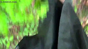 Bella's Shiny Latex Riding Ass Boots Fetish Outdoors