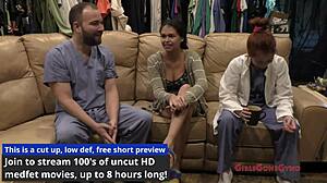 angel santana spreads for first intense gyno exam