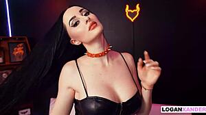 Goth Angel Violet Voss Footjob Tease To Pussy Fuck Facial