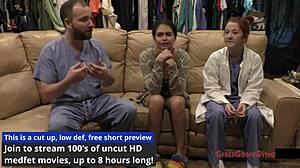 angel santana spreads for first intense gyno exam