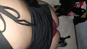 my gorgeous latina secretary milks my cock at her place