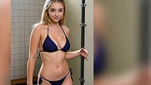 40 young stepsisters? watch her bounce ass in changing room!
