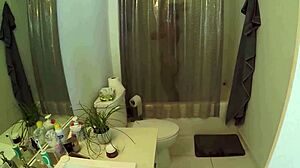 her shower broke so i offered mine for wet fuck