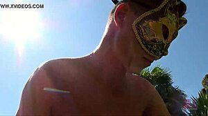 Shemale Fucks Big Cock Guy Outdoors