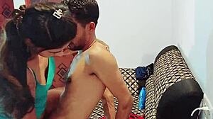 Raw Desi Couple Devours Young Redhead in Bareback Frenzy