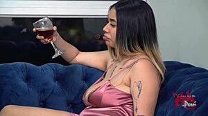 Big Tits Jefa Devours Mozo's Cock Begging for Cum