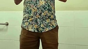 heading into that public toilet for some amateur outdoor fun