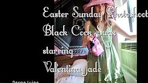 valentina jade easter photoshoot turns into black cock sucking promo